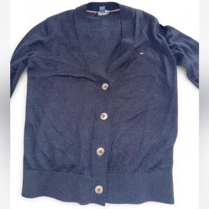 Tommy Hilfiger Dark Blue Button-Up Cardigan